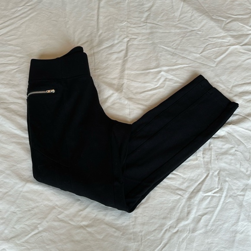 INC black stretchy dress pants. Elastic thick waist band and 25.5” inseam.